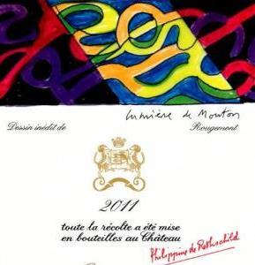 2011 Mouton Rothschild Announces New Guy de Rougemont Designed Label